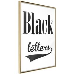 Arkiio Affisch Black Letters [Poster] 30x45 Poster